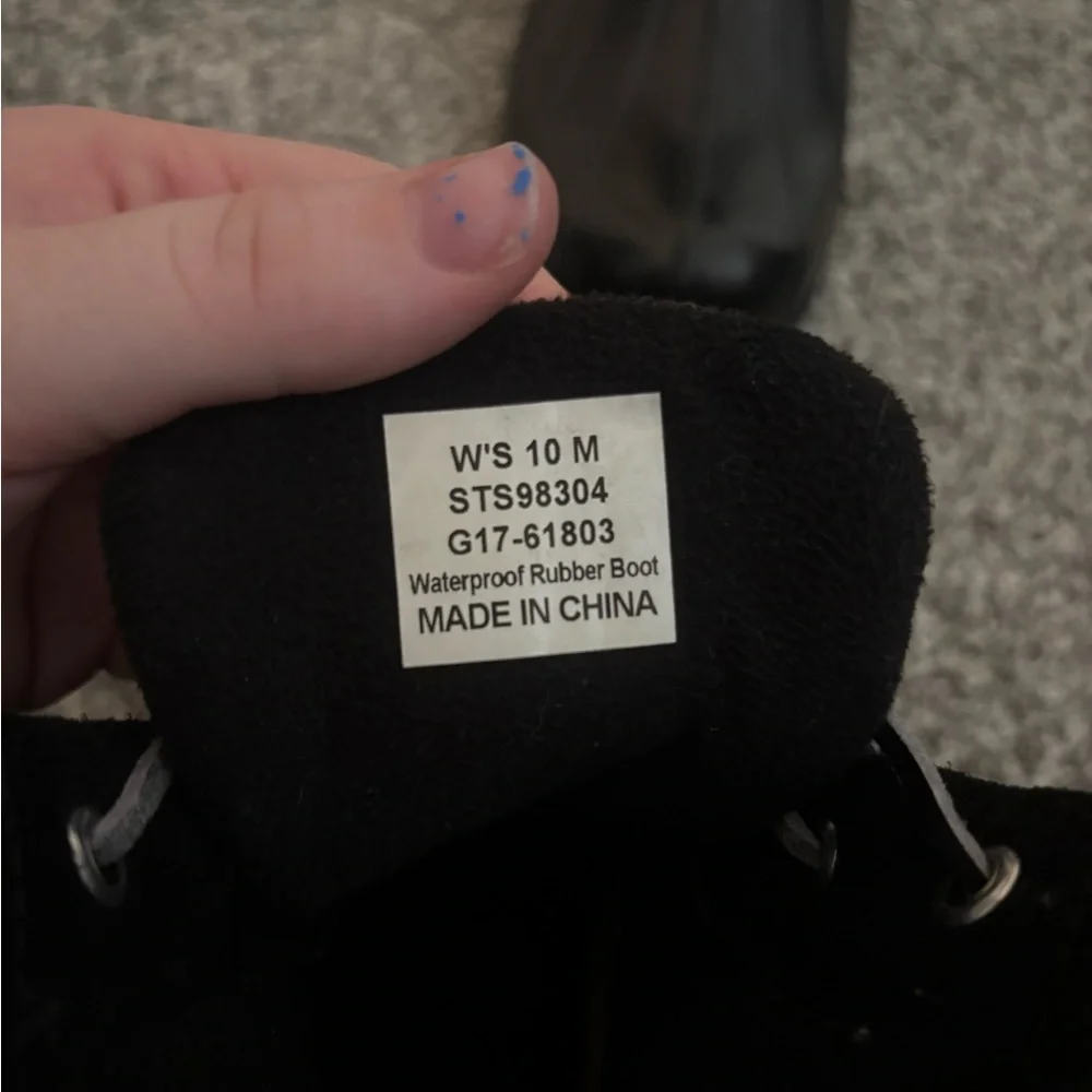 Sperry Black Waterproof Boots